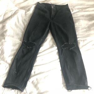 Abercrombie ultra high rise mom jean